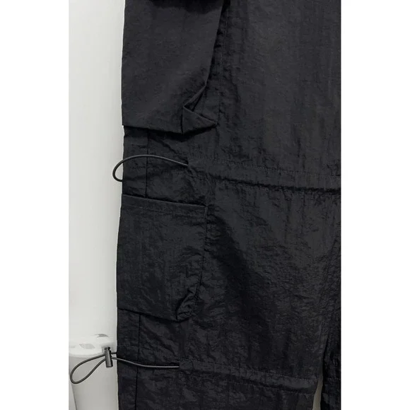 Garage Paxton Parachute Pants Size XS Black 100% Cotton Gorpcore Relaxed Pockets - Picture 5 of 12